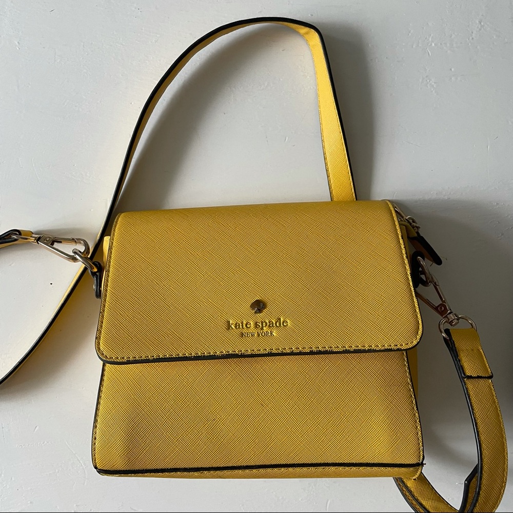 Yellow Kate Spade Over the Shoulder Bag